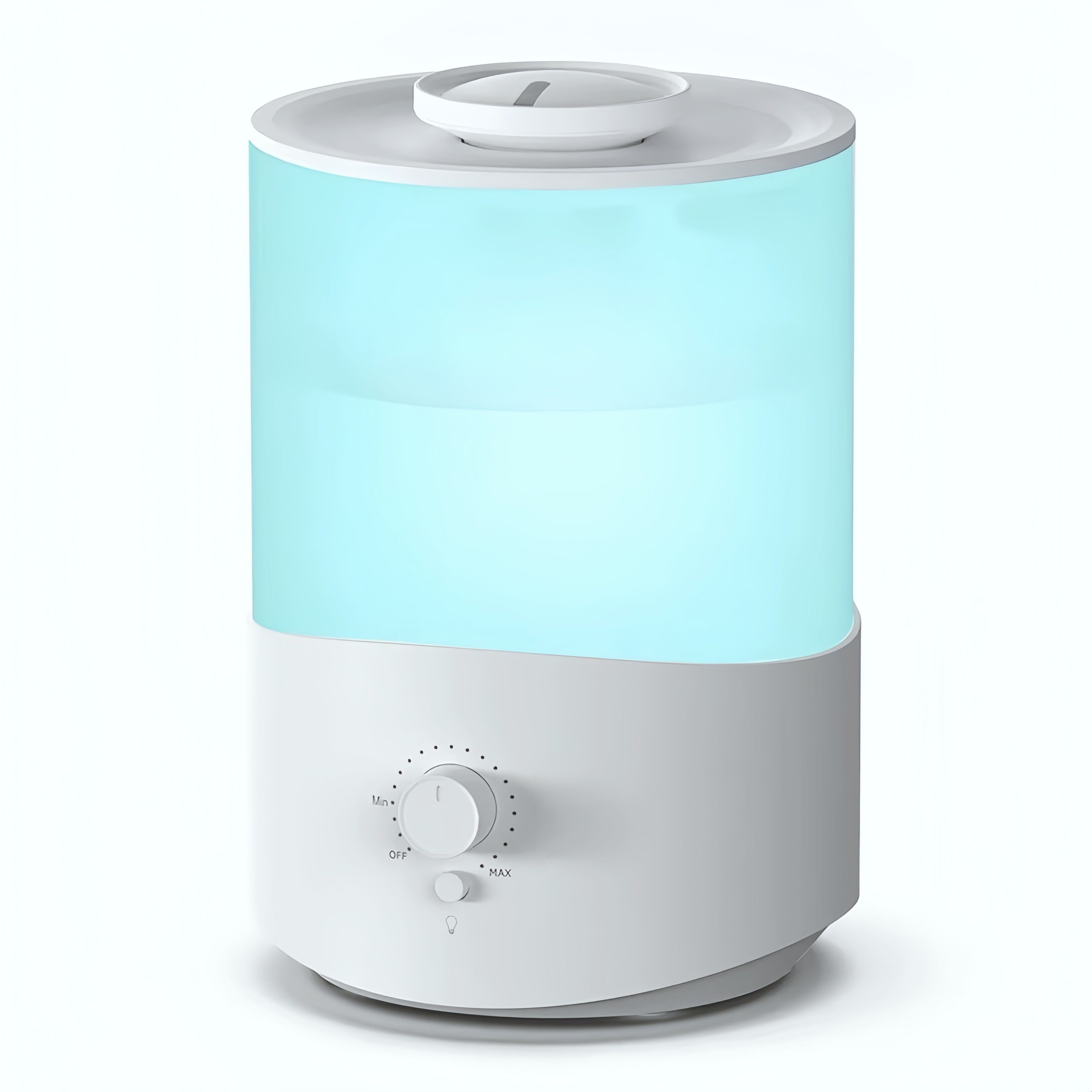 2.5L Ultrasonic Air Humidifier with 7-Color LED Light – Quiet Cool Mist, Top-Fill Design, Home & Office Use