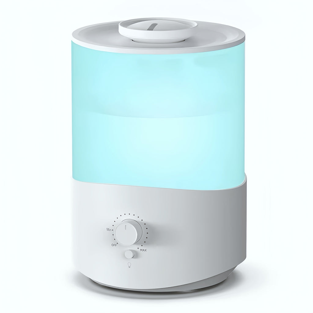 2.5L Ultrasonic Air Humidifier with 7-Color LED Light – Quiet Cool Mist, Top-Fill Design, Home & Office Use